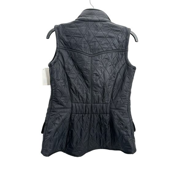 Barbour Quilted Black Vest Cavalry Gilet Size: 4 - Picture 7 of 8